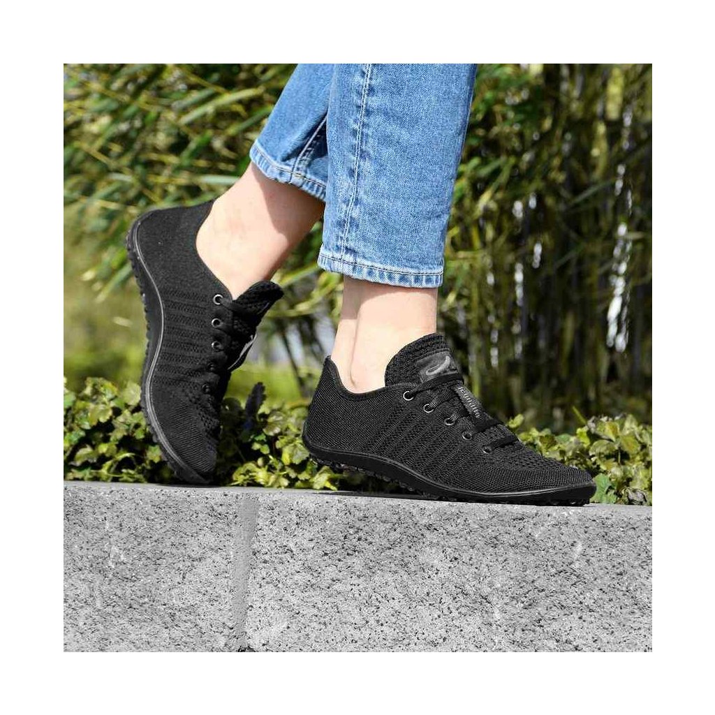 Leguano Go Black Barfussneakers