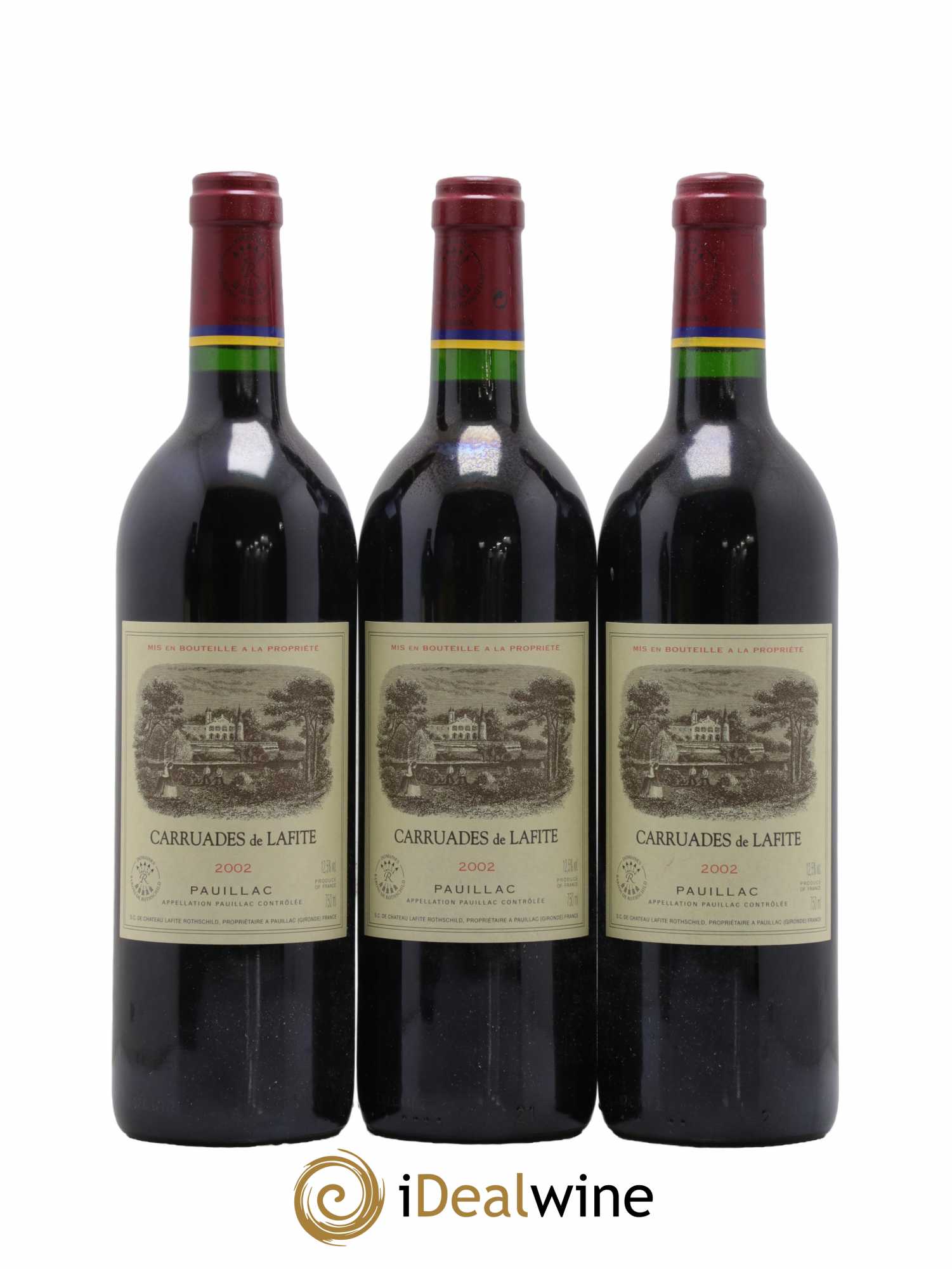 Carruades de Lafite Rothschild Second vin  2002 - Lot de 12 Bouteilles