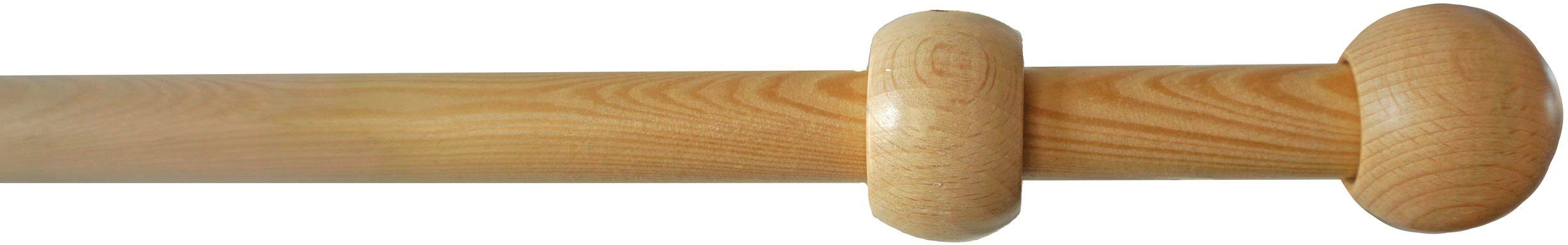 Gardinenstange Lukas, GARESA, 1-läufig, Fixmaß, mit Bohren, Fixlänge 120, 160, 200 cm, mit Ringe