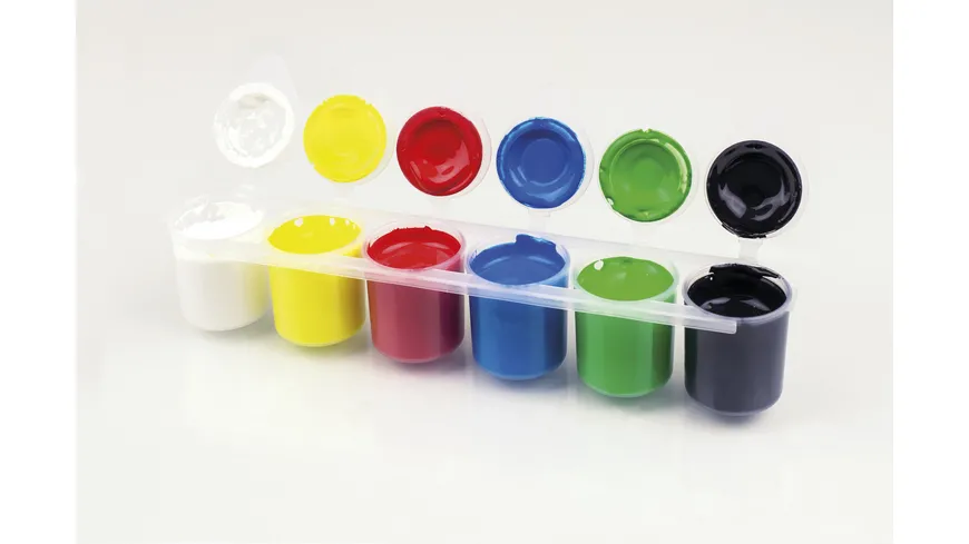 Eberhard Faber Temperafarben-Set inkl. Mischpalette 6er-Pack 19 ml
