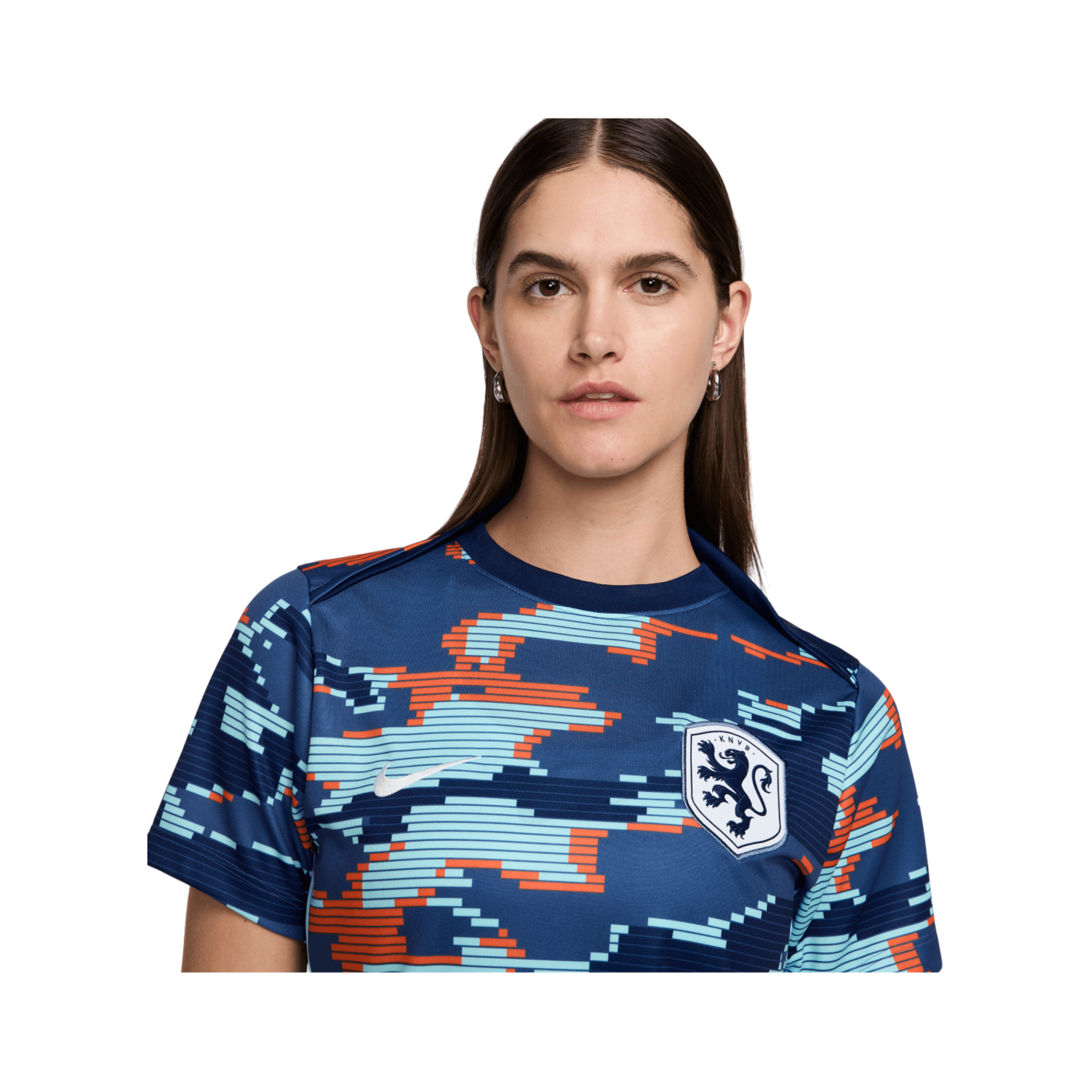 Nike Niederlande Prematch Shirt EM 2024 Damen Blau F492