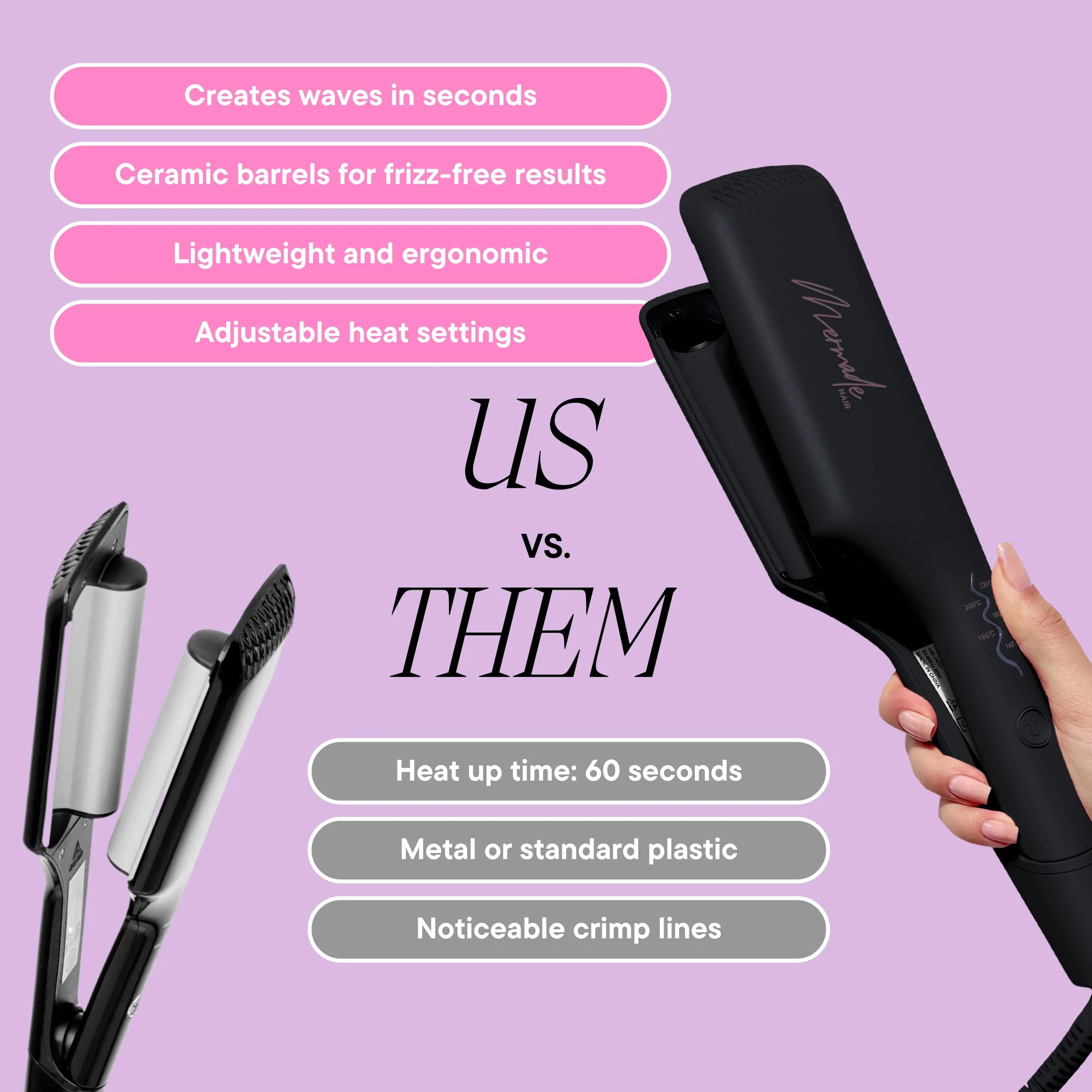 Hair Tools Double Waver - Hårrettetang