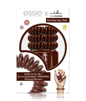 essie x invisibobble Original Pretzel Brown Nagellack-Set 1 Stk
