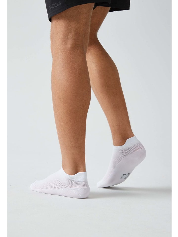SNOCKS Laufsocken 4 Paar in Weiß günstig kaufen