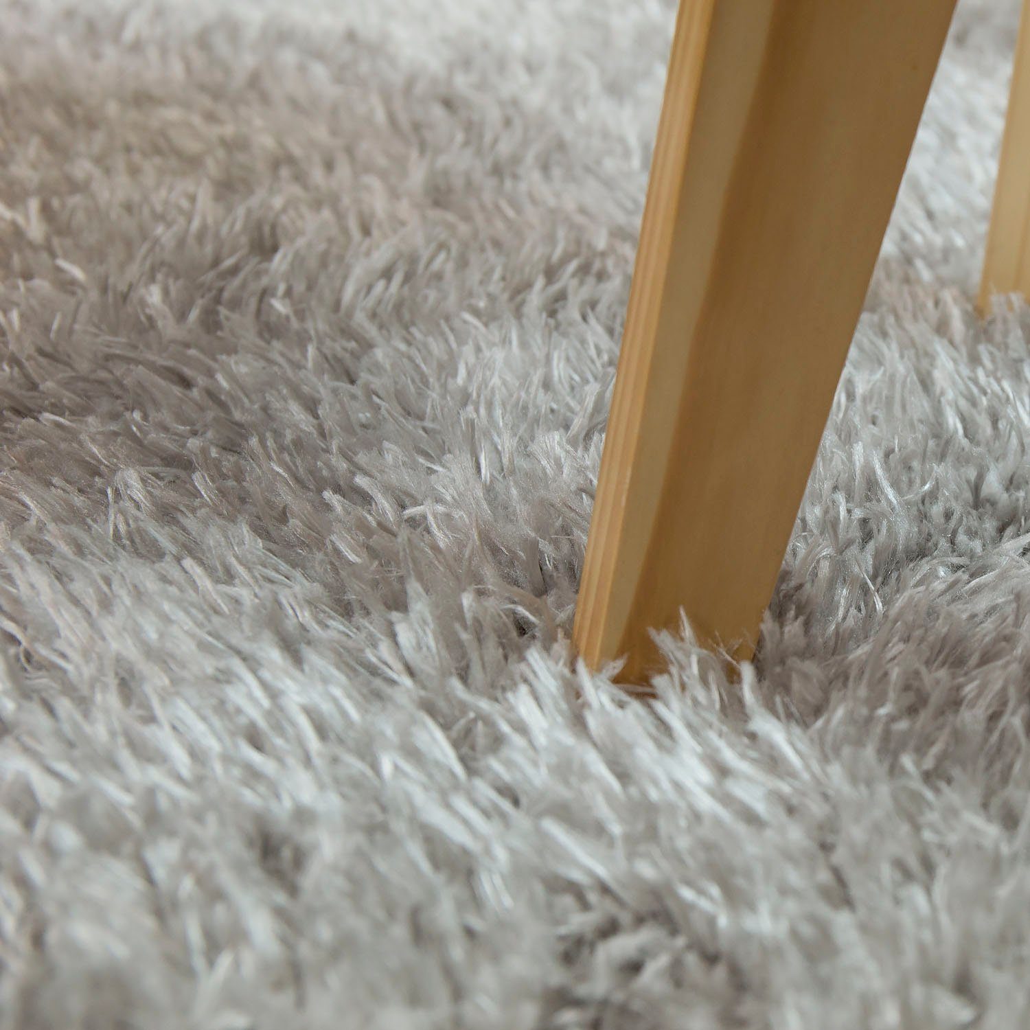 Fellteppich Zotty 450, Paco Home, fellförmig, Höhe: 54 mm, Kunstfell, weicher Hochflor, einfarbig, auch als Bettvorleger geeignet