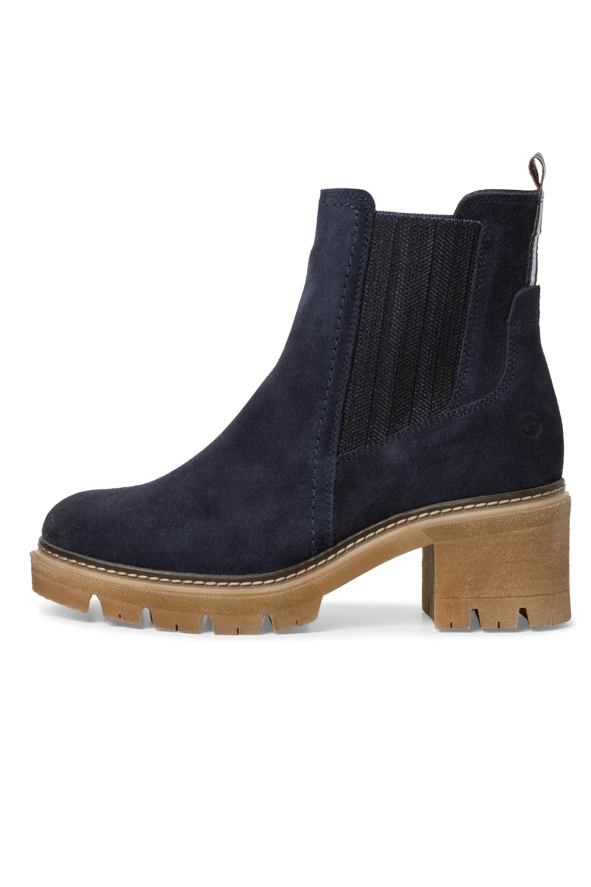 Tamaris  Damen Elegante Stiefelette 1-25936-41 Blau 805 Navy Leder mit TOUCH-IT