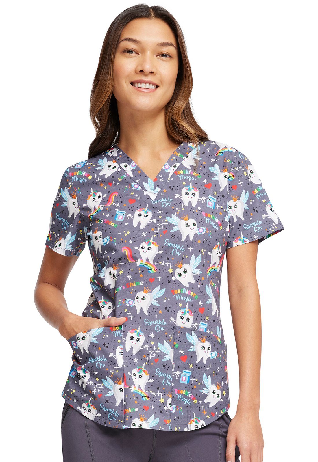 Cherokee Funktionsbluse Bunt bedruckter Damen Kasack 