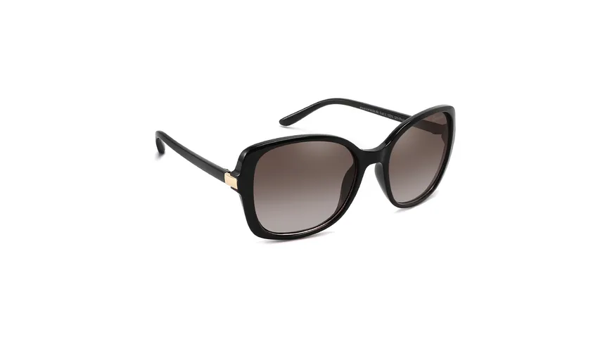 Caresse Brillenmode Sonnenbrille Metall Inlay schwarz