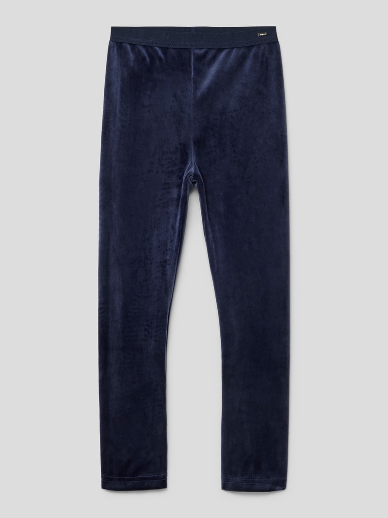 Leggings mit Label-Detail in marineblau