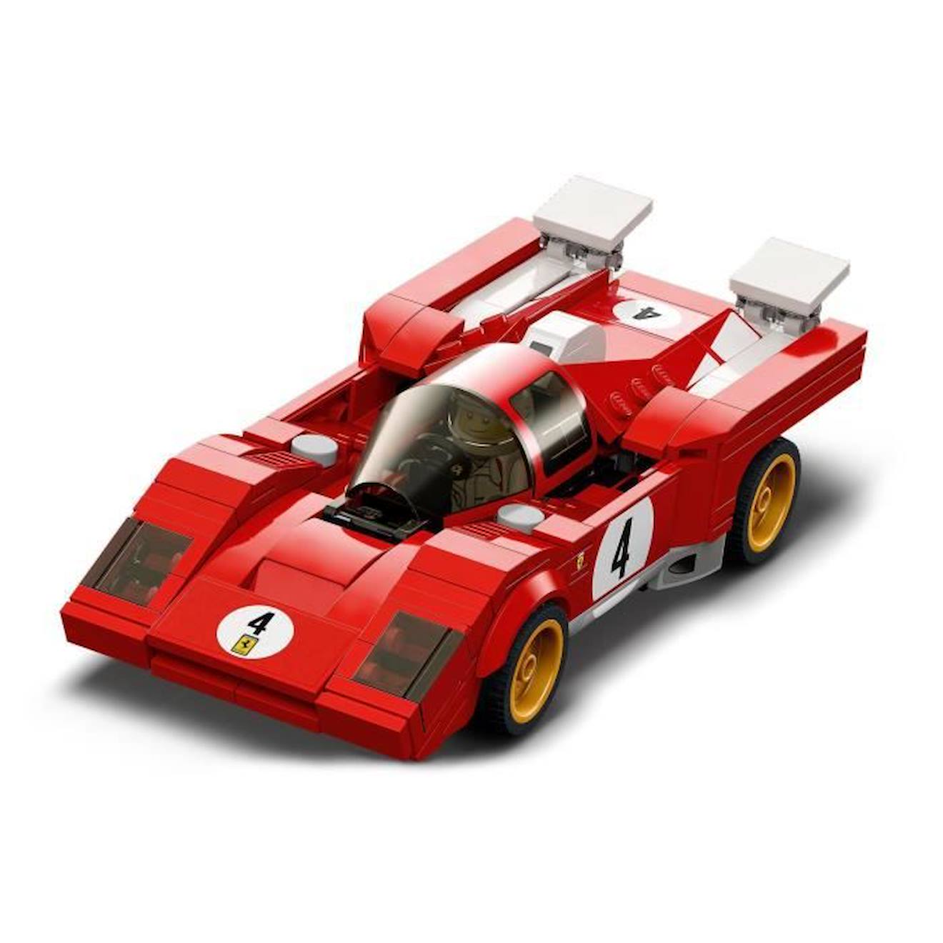 LEGO® 76906 Speed Champions 1970 Ferrari 512 M Modèle Réduit de Voiture de Course, Jouet de Construction pour Enfants rouge