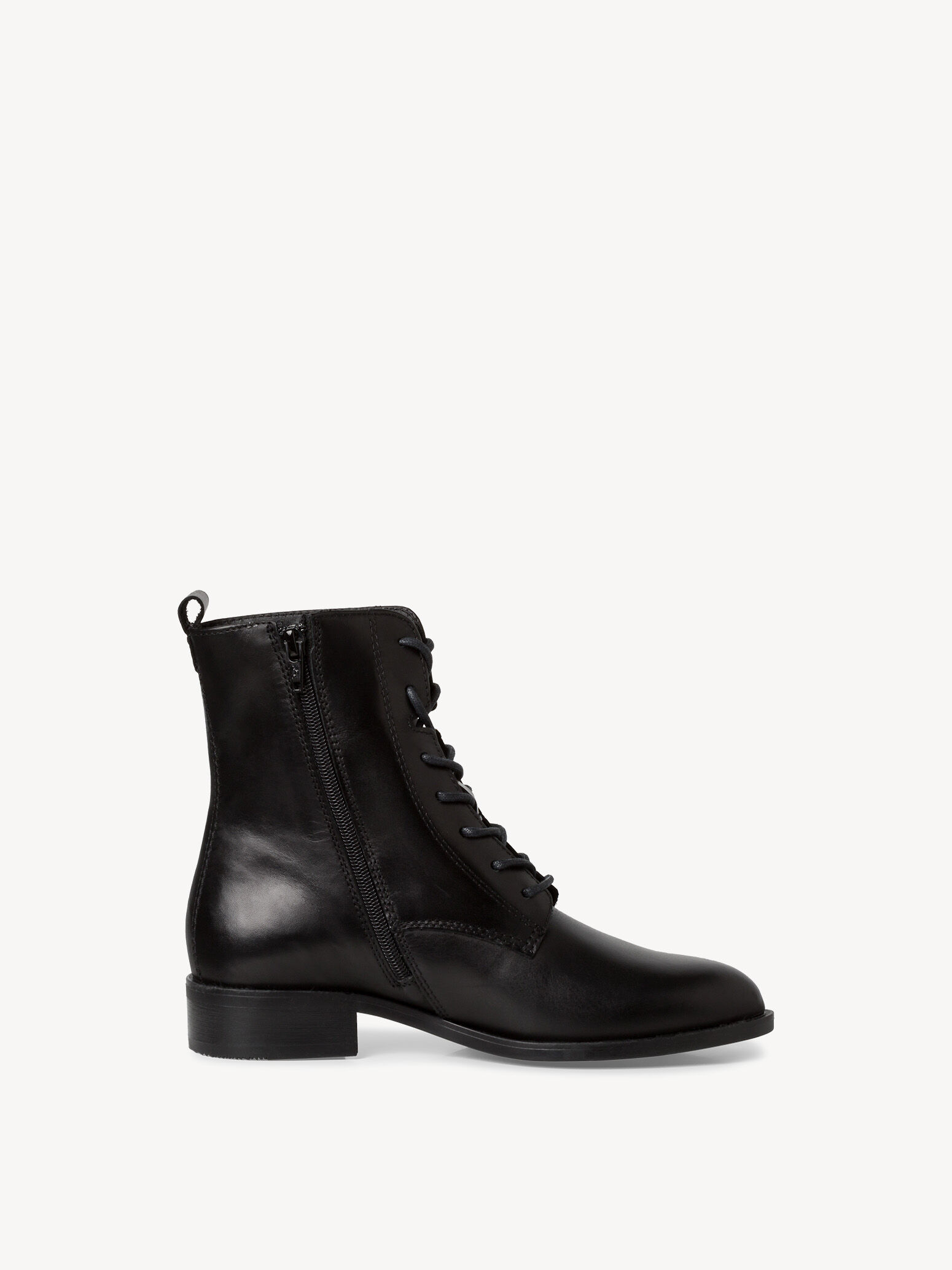 Bottine en cuir - noir