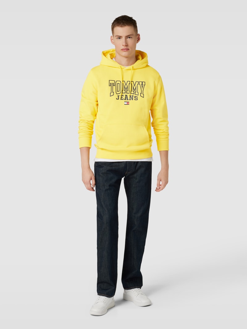 Hoodie mit Label-Print Modell 'ENTRY GRAPHIC' in gelb