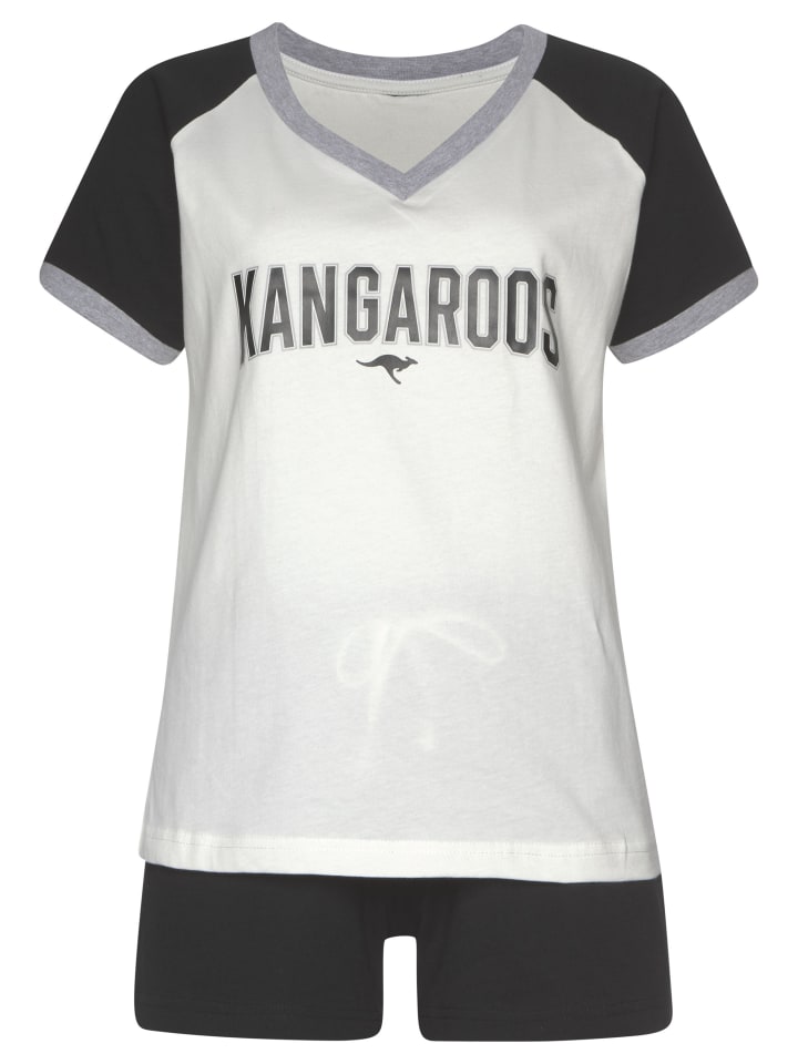 Kangaroos Shorty in schwarz-weiß günstig kaufen