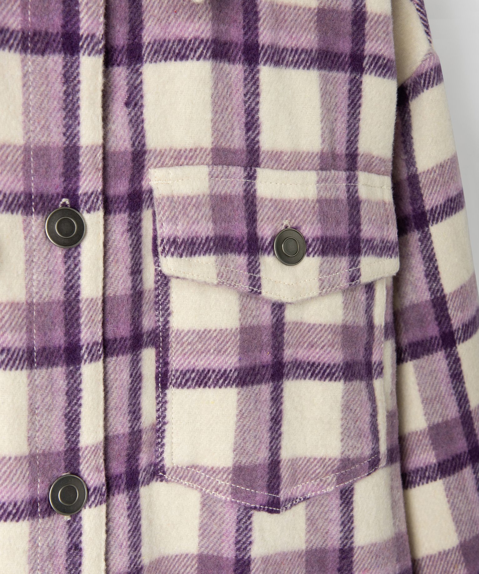 Veste fille faon chemise à carreaux | GEMO