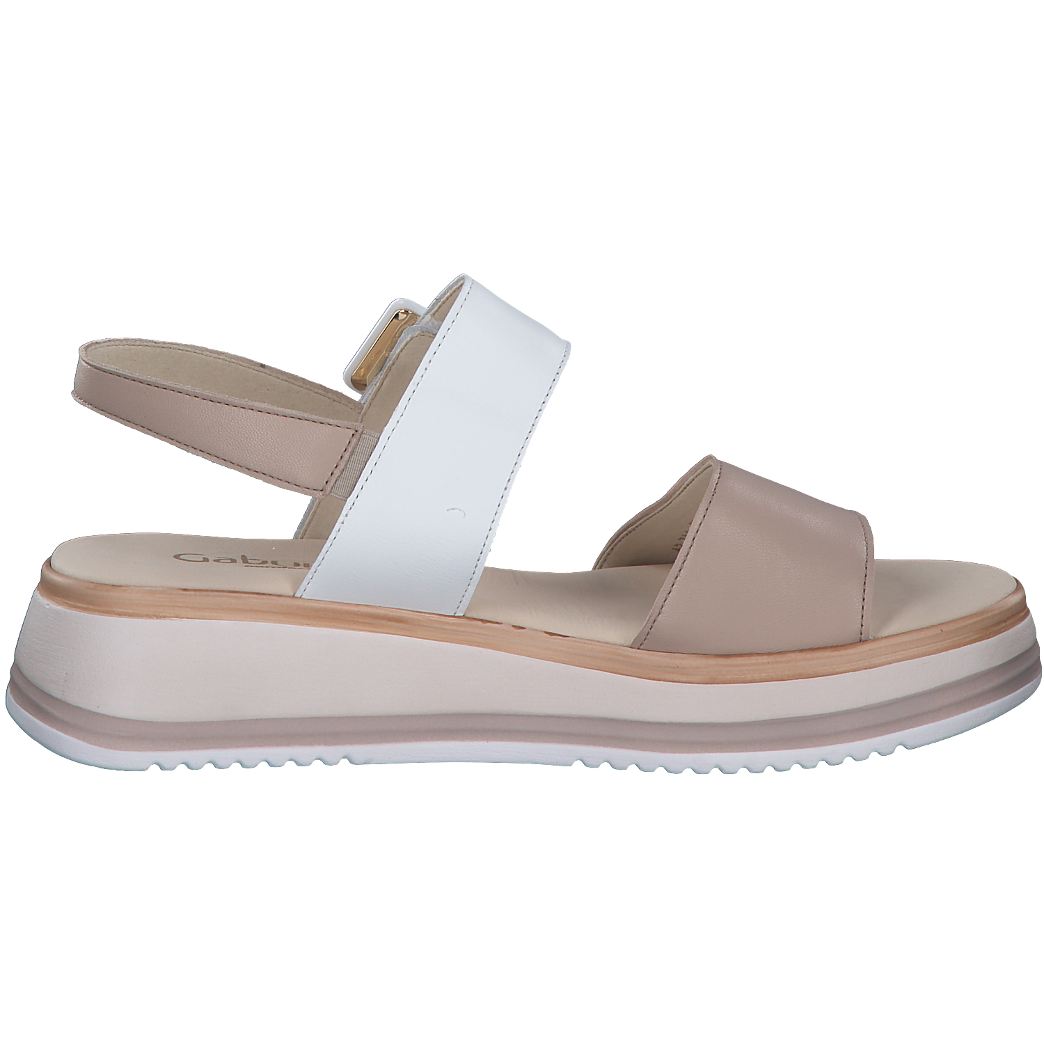 Gabor Comfort 42.744, Keilsandaletten, Damen, Beige