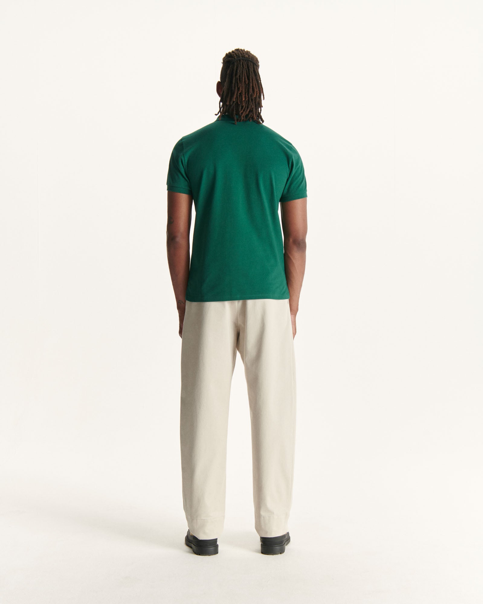 Polo en coton biologique Vert foncé Marbella