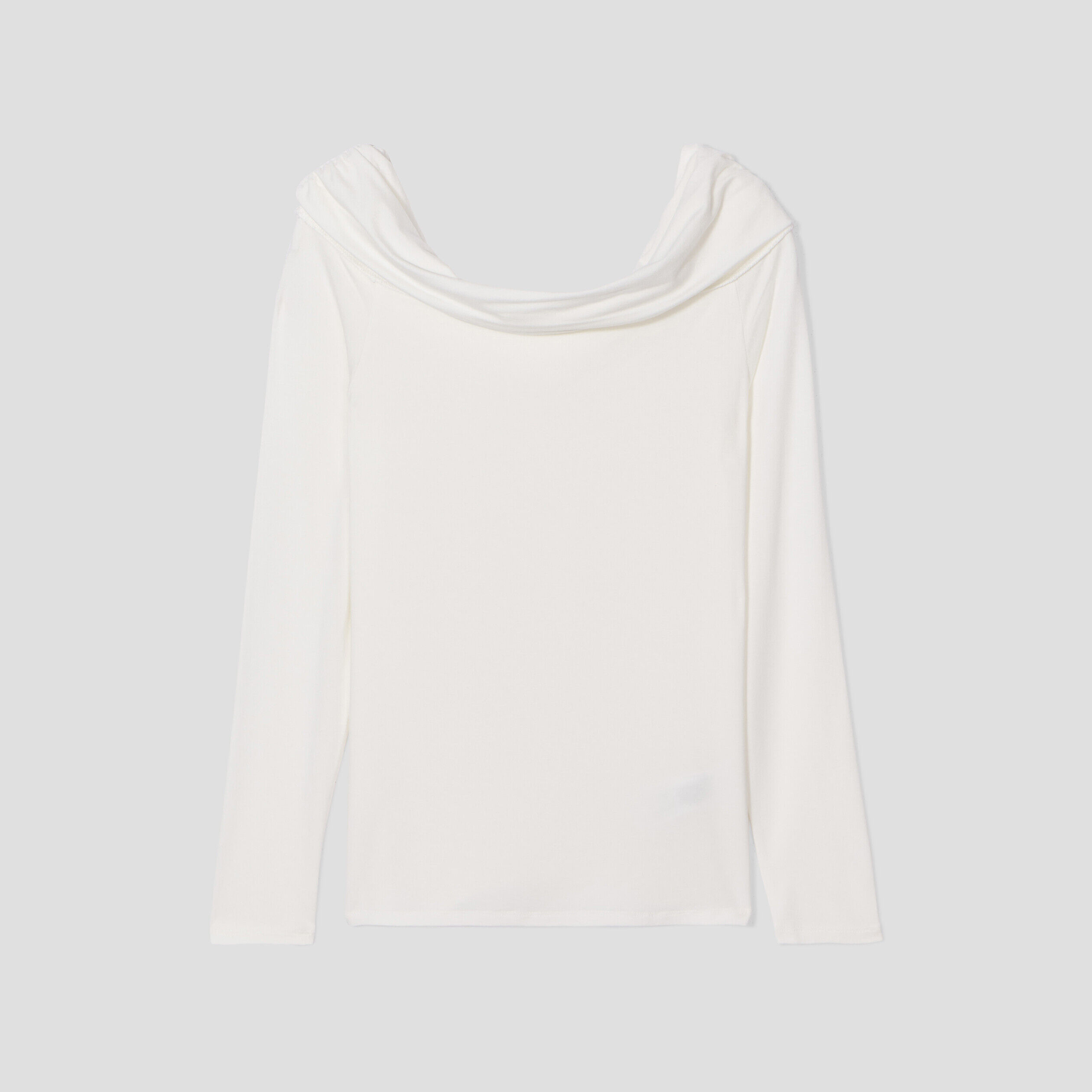 T-shirt col bardot ecru femme | Cache Cache