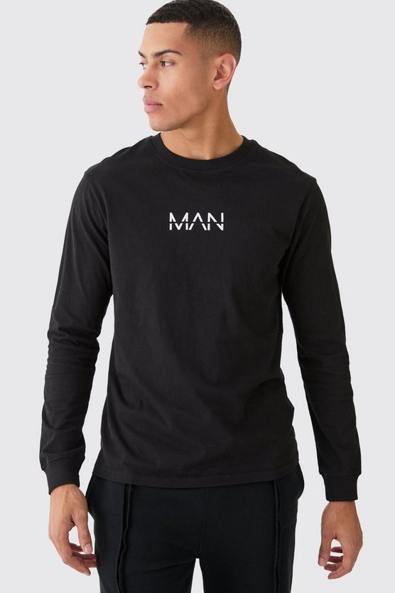 Langärmliges Basic Man T-Shirt