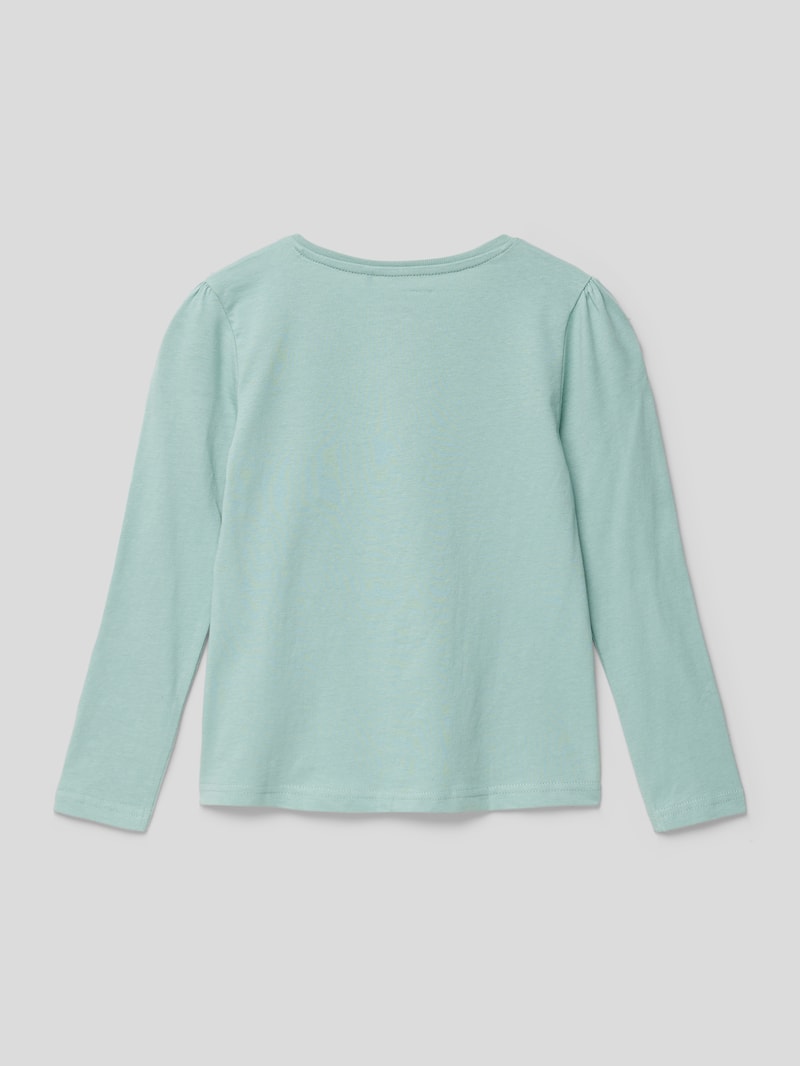 Longsleeve mit Motiv-Print in mint