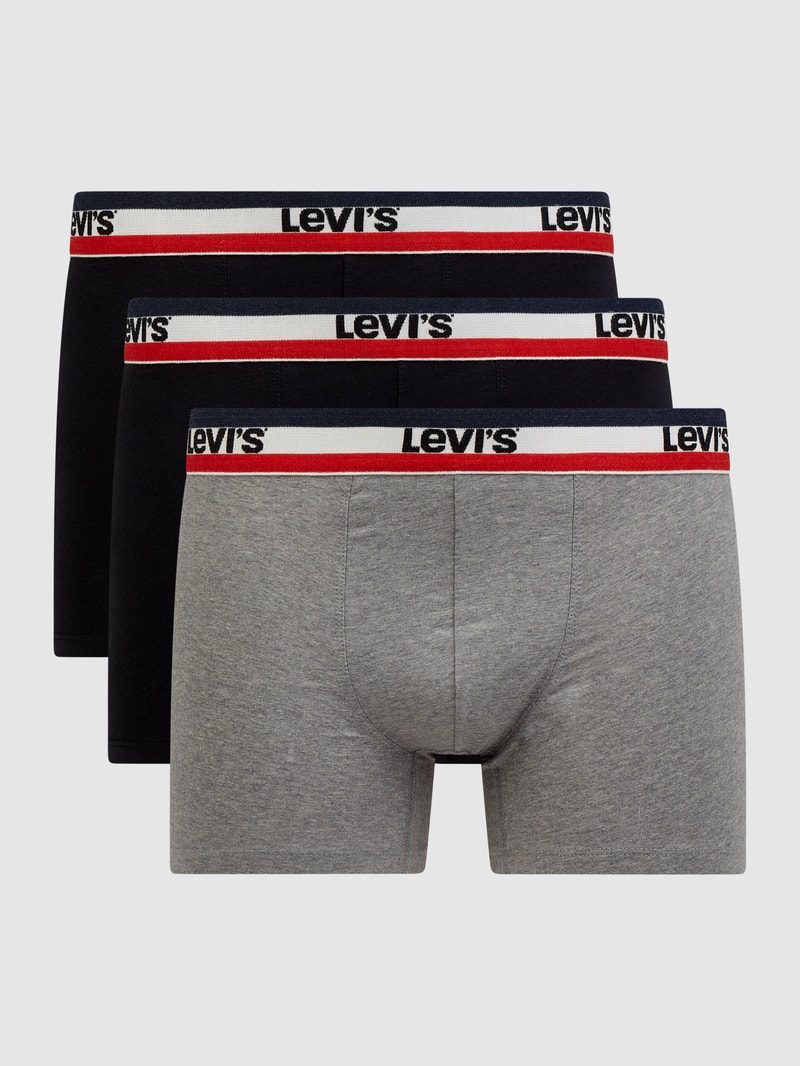 Trunks mit Stretch-Anteil im 3er-Pack in schwarz