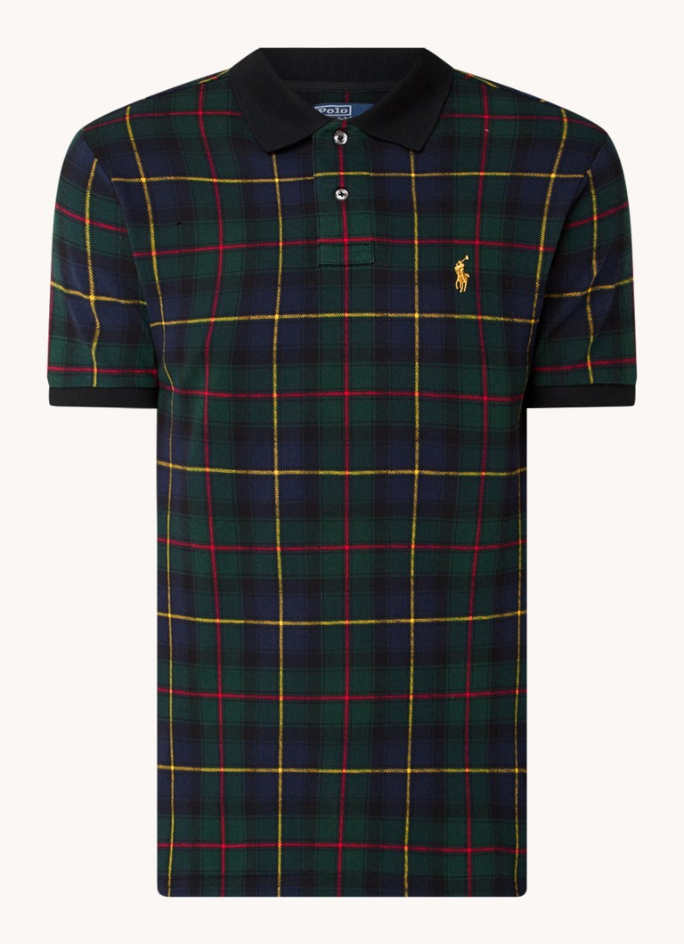 Polo Ralph Lauren Regular Fit s kostkovaným vzorem a logem