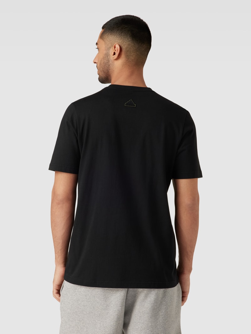 T-Shirt mit Logo-Print in schwarz