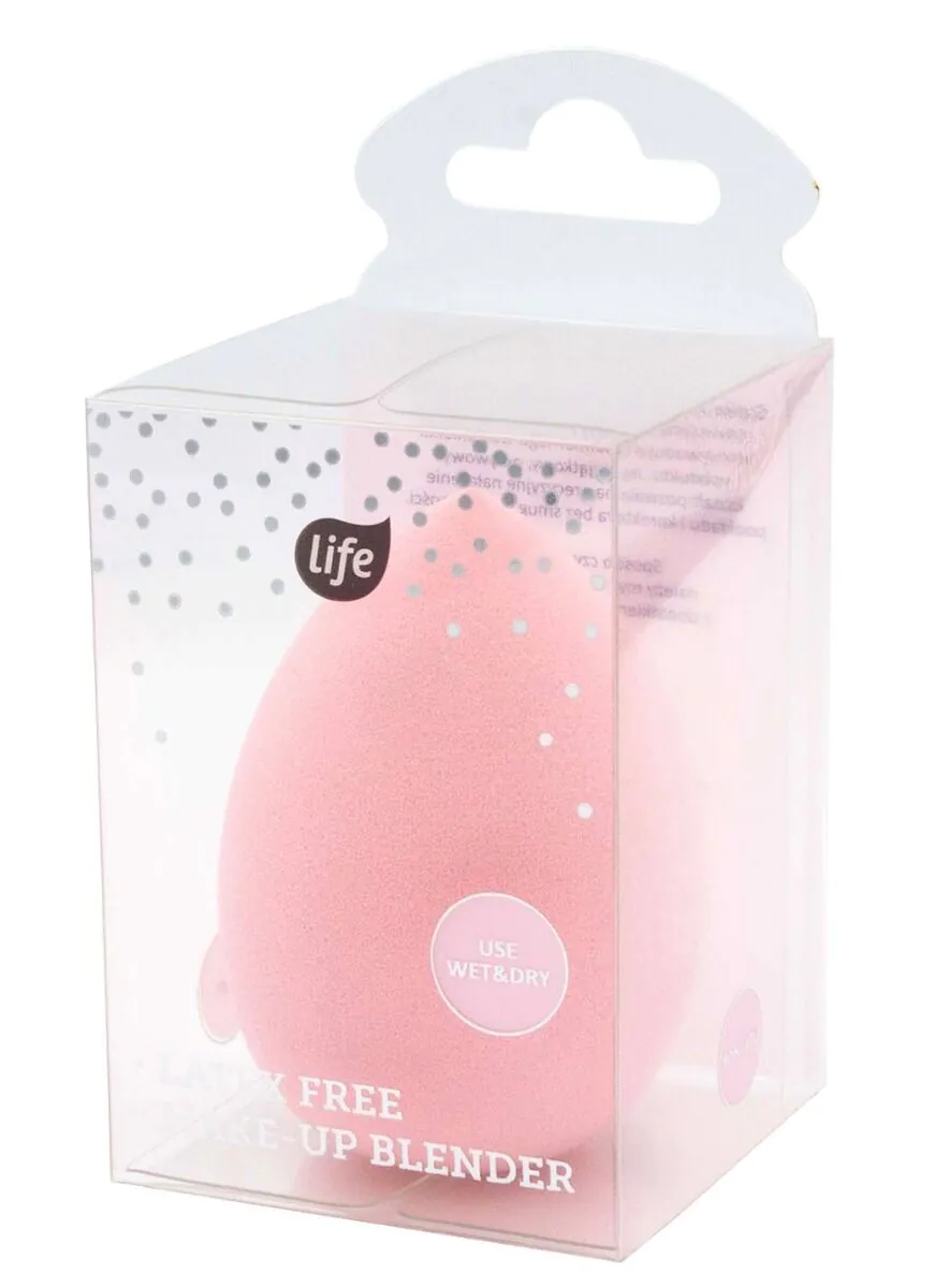 Life Non-Latex сунђер за шминку у пудеру, ружичасте боје, мекане