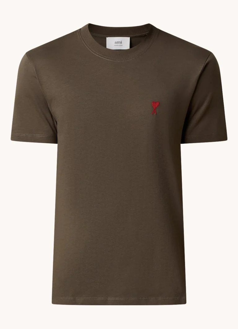 Tricou AMI Paris din bumbac organic cu logo