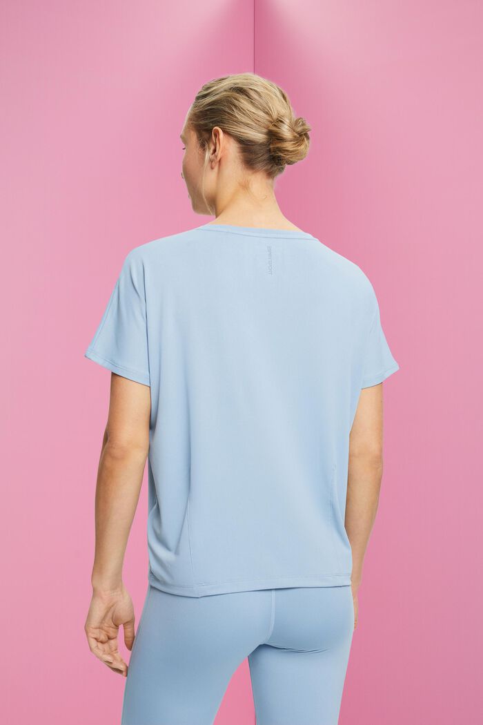 Active-T-Shirt mit V-Ausschnitt und E-DRY