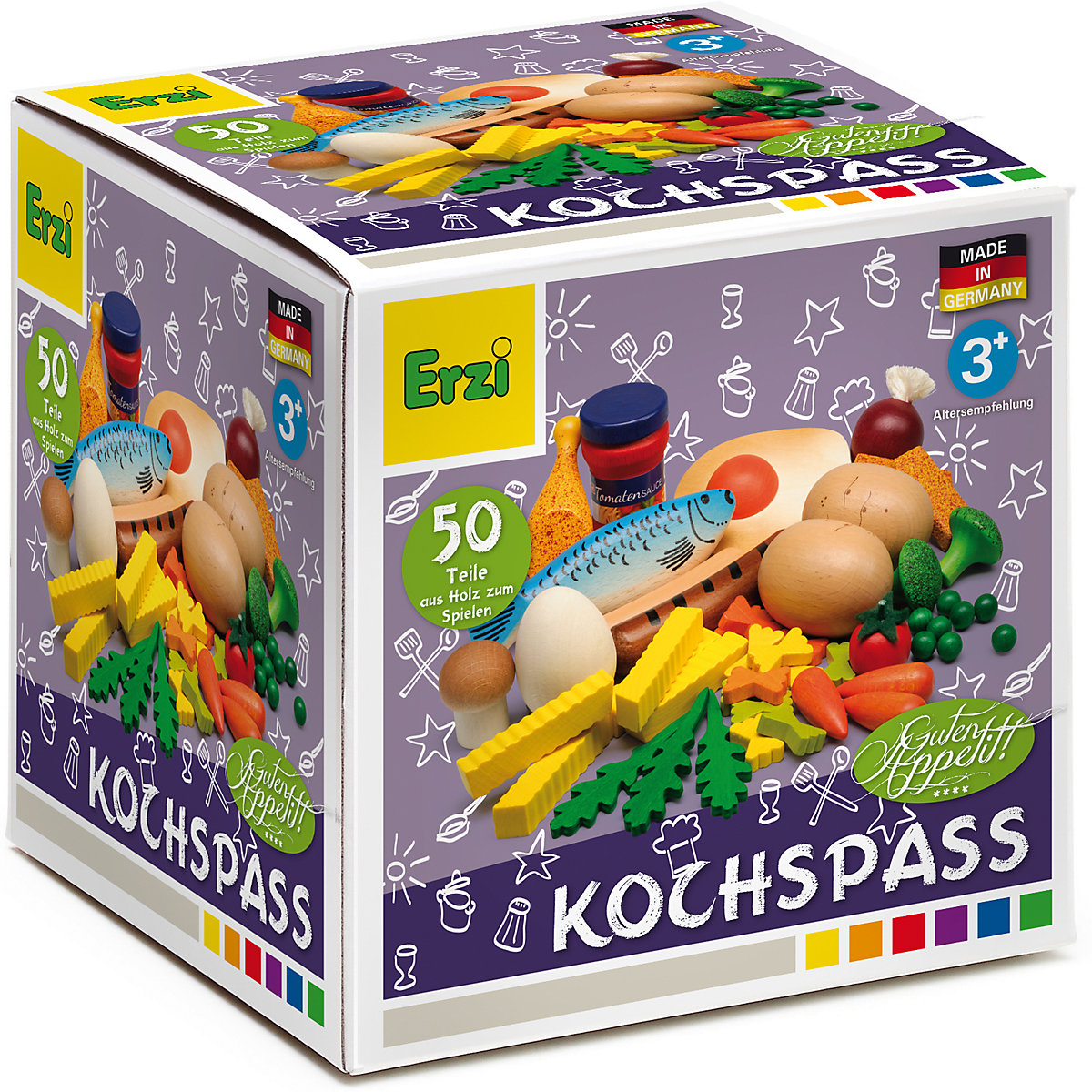 Spiellebensmittel Kochsortierung aus Holz