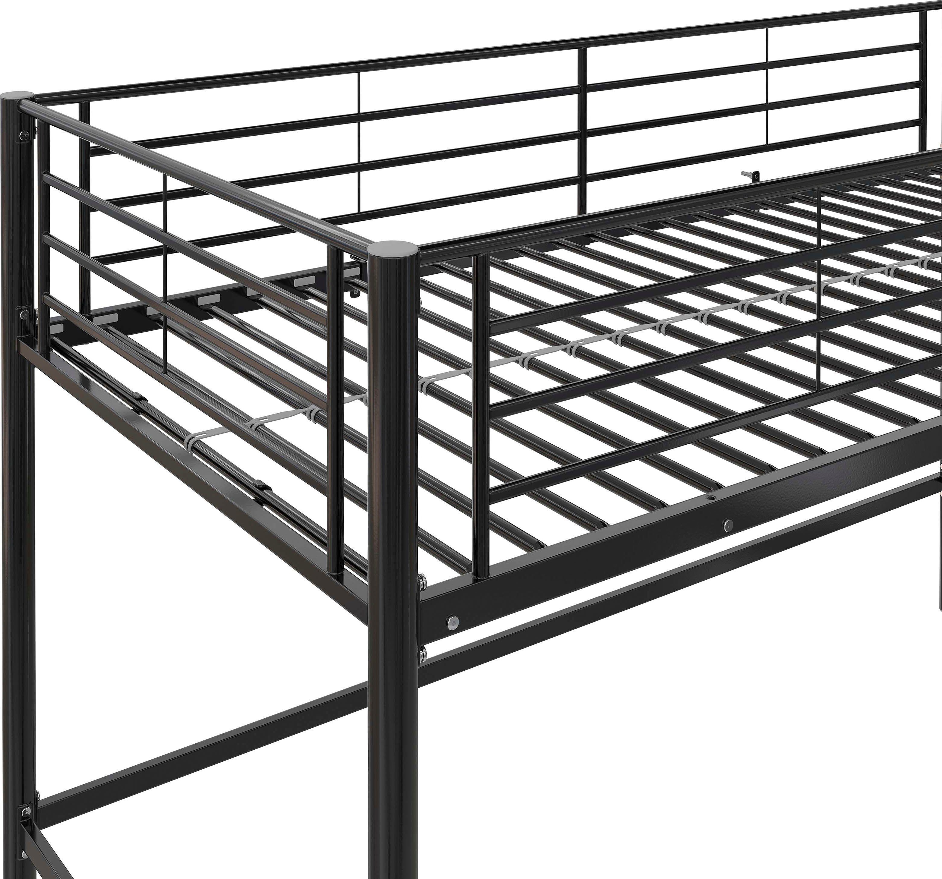 Lüttenhütt Hochbett Nils mit Lattenrost und Leiter, Matratzengröße 90x200 cm, Höhe 129 cm