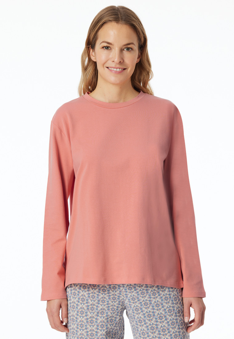 Shirt langarm rundhals papaya - Mix+Relax