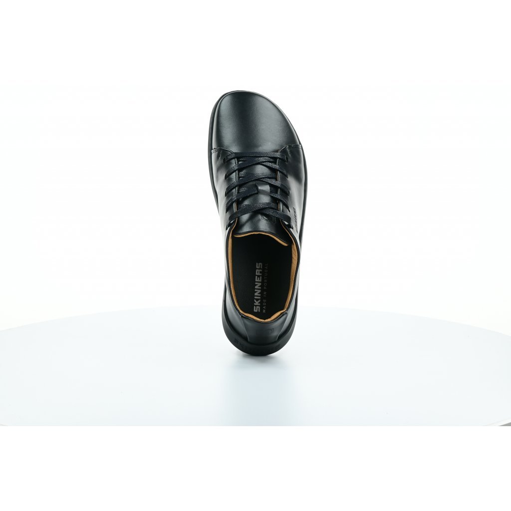 Skinners Walker II Leather Black/Black Barfußsneakers
