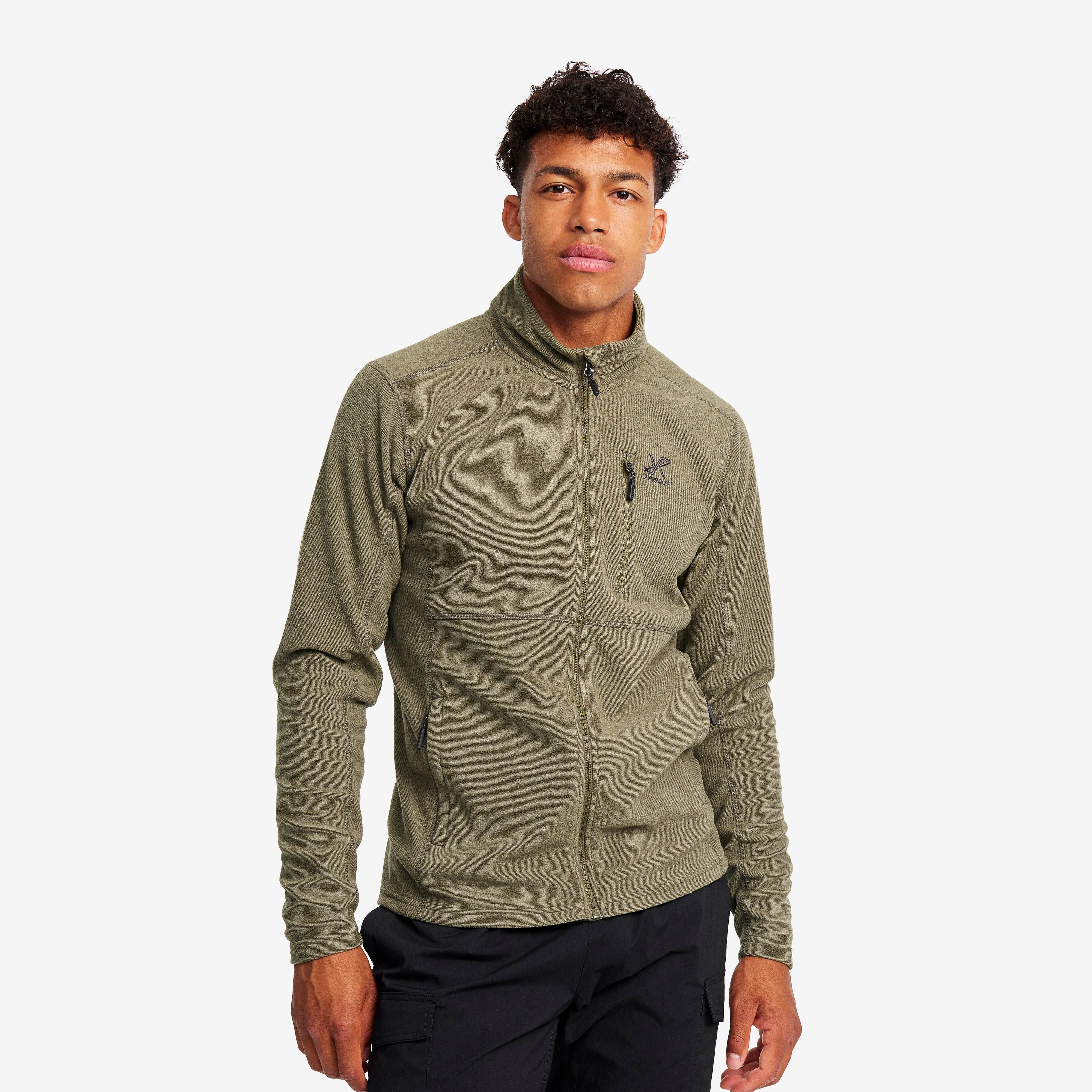 Essential Full-zip Fleece Homme Grape Leaf