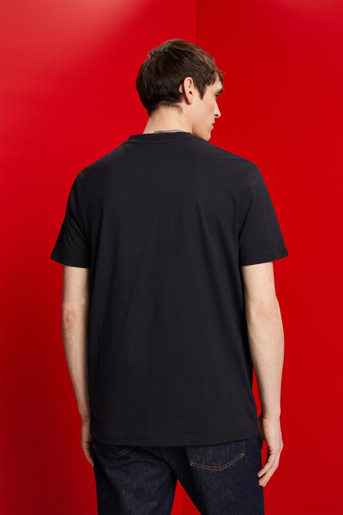 T-Shirt mit V-Ausschnitt aus Pima-Baumwolle
