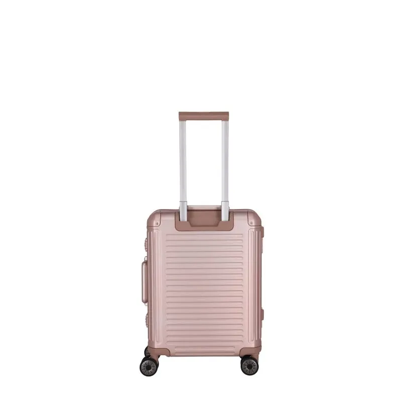 Travelite NEXT Trolley S mit Vortasche 4 Rollen (55 cm) - Rosé