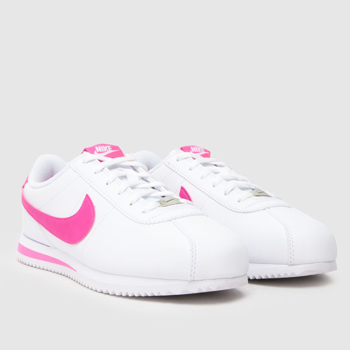 Nike Cortez Lány Utcai Cipő Fehér & Rózsaszín