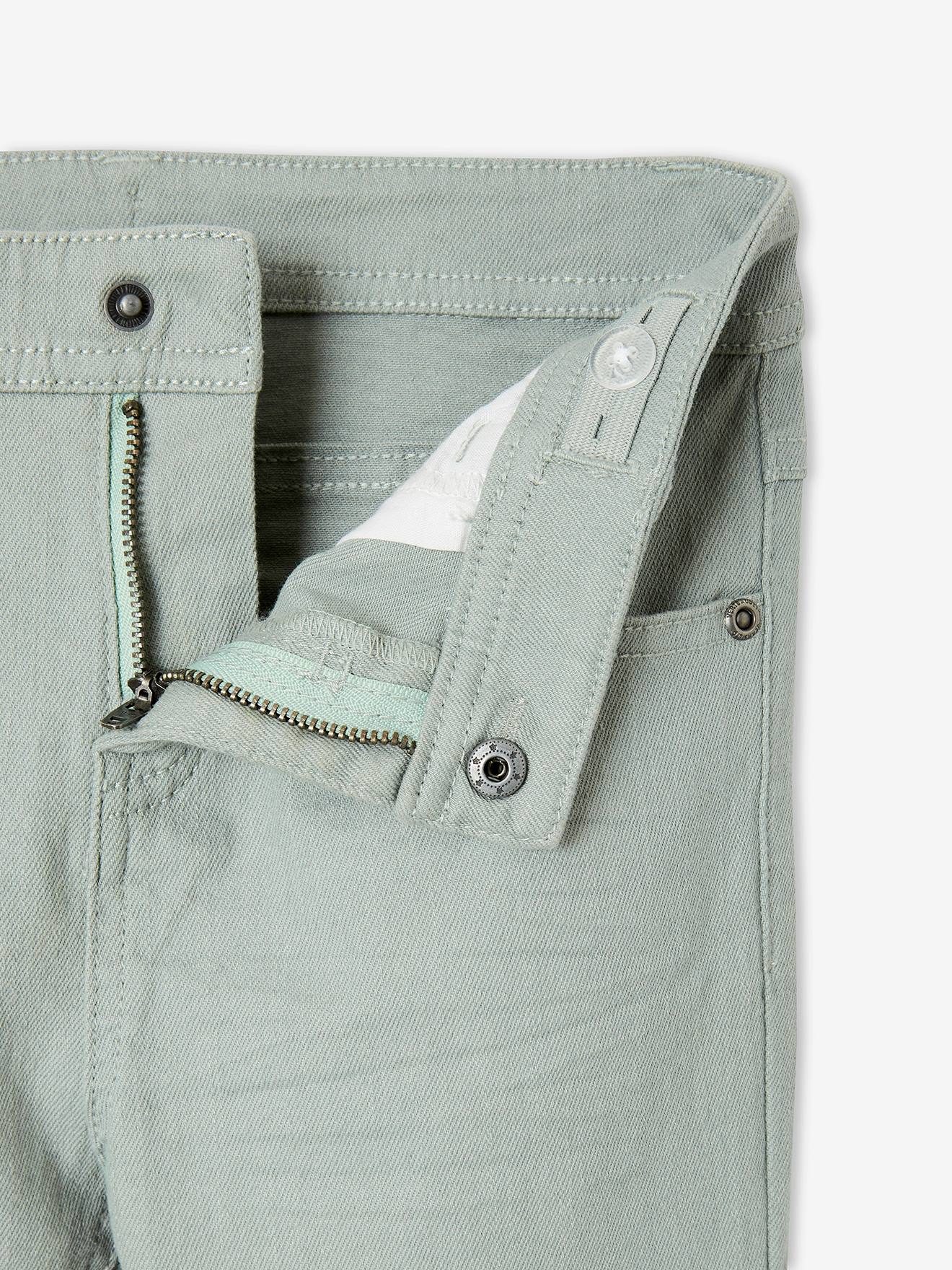 Pantalon slim MorphologiK MEDIUM garçon noisette