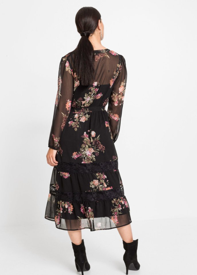 Bedrucktes Midikleid