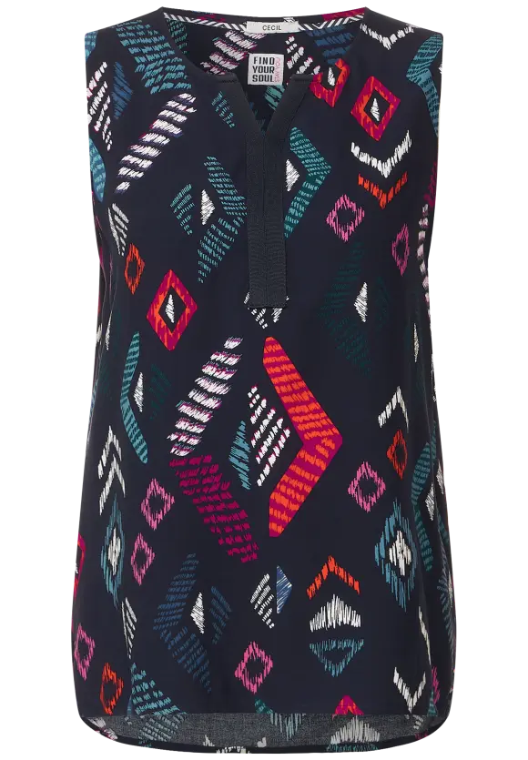 CECIL Multicolor Print Top