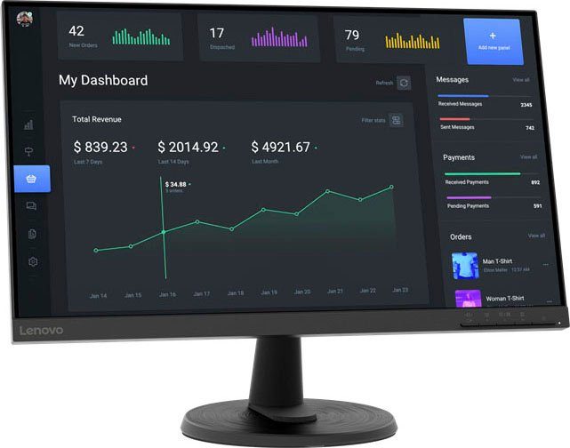 Lenovo D24-40(D22238FD0) LED-Monitor (61 cm/24 