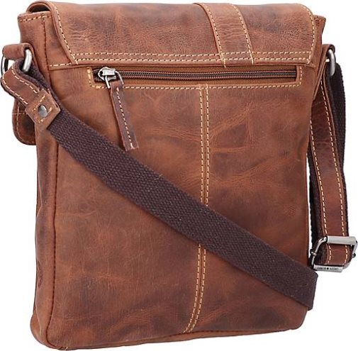 Greenburry Vintage Umhängetasche Leder 22 cm