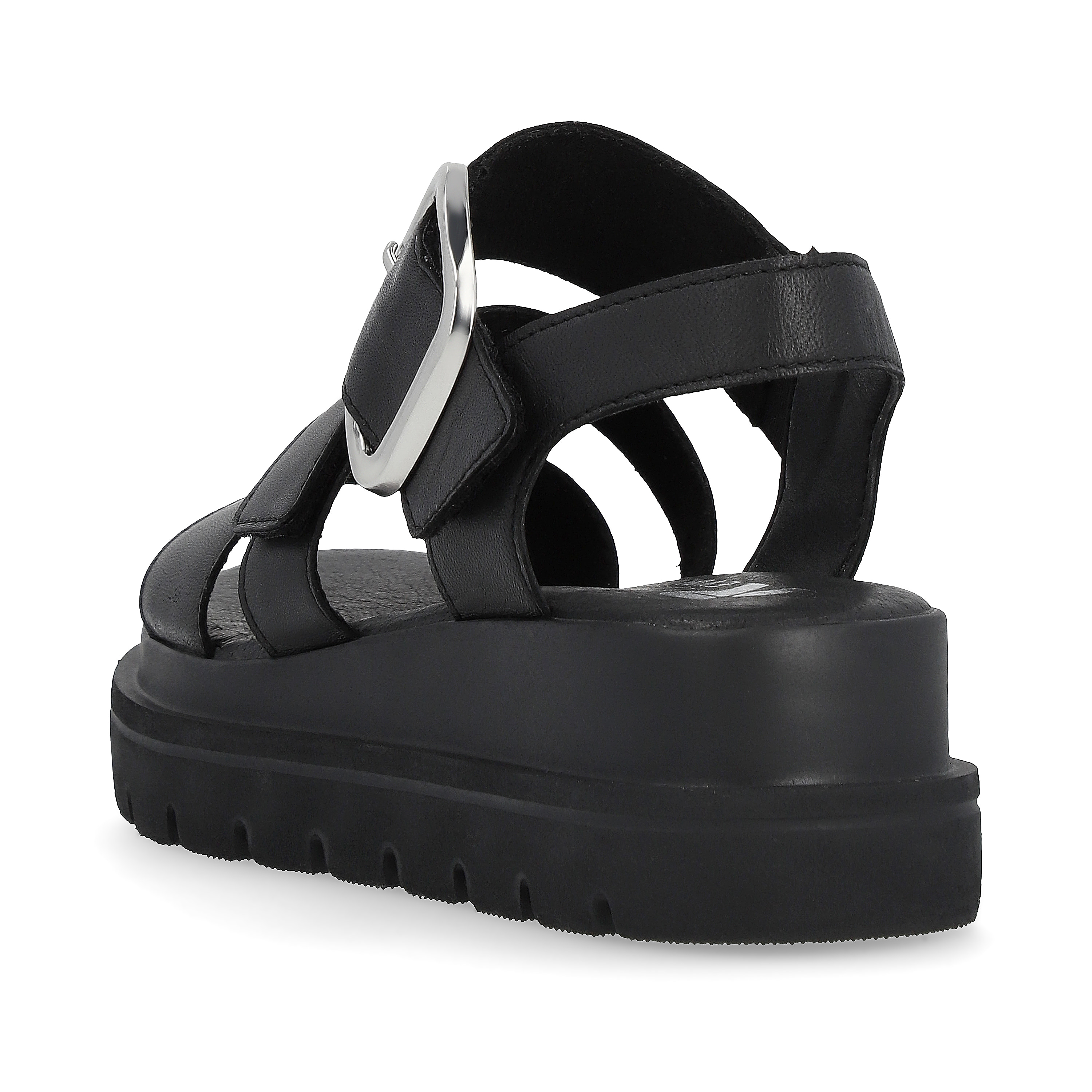 Rieker Damen Keilsandaletten midnight black