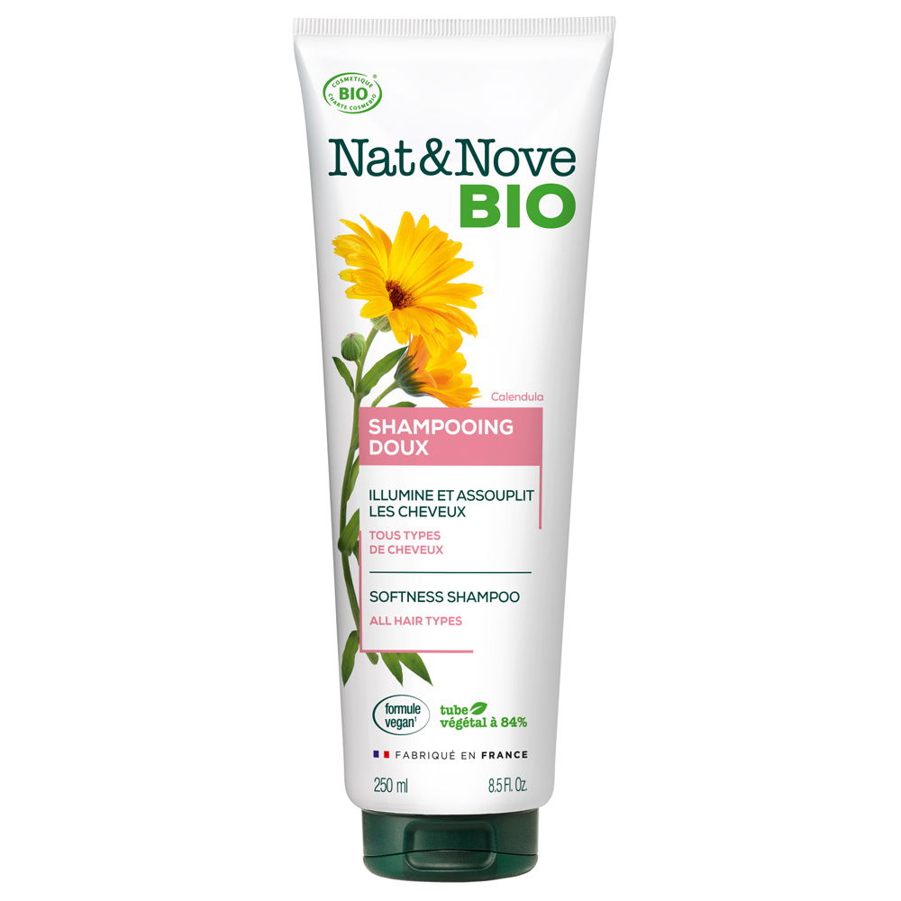 Nat & Nove Bio Shampooing Doux certifié bio Tous types de cheveux