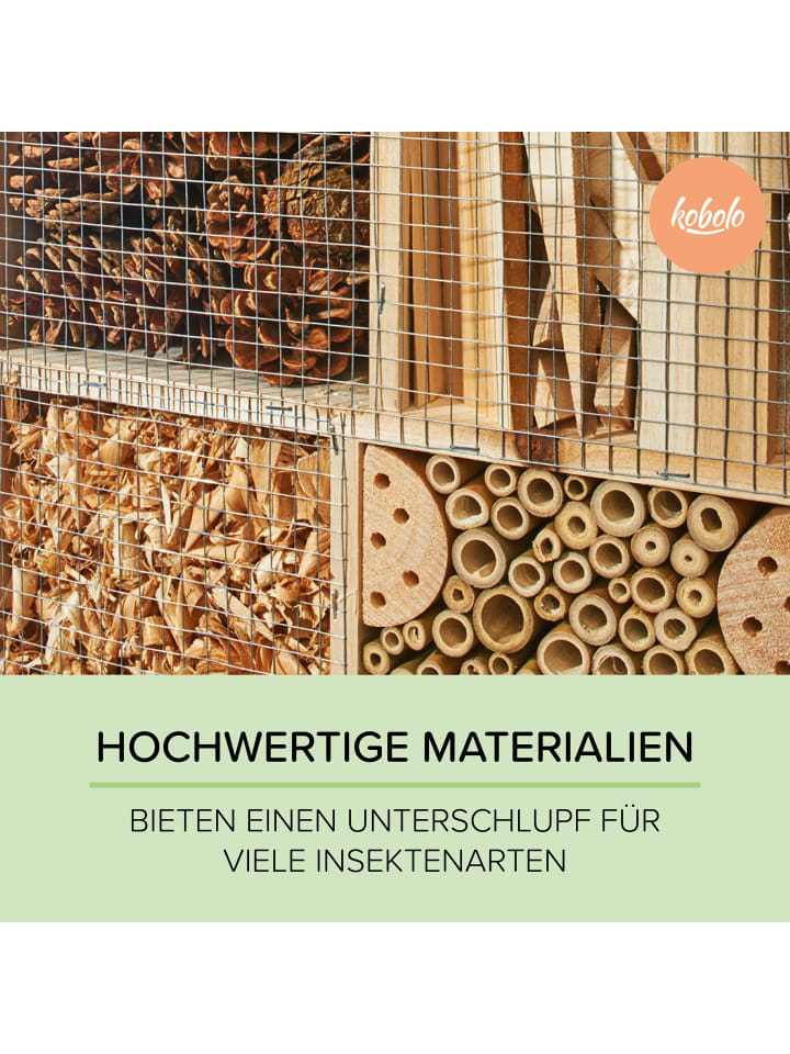 kobolo Gartendekoration BEEHAPPY100 in Braun günstig kaufen onesize
