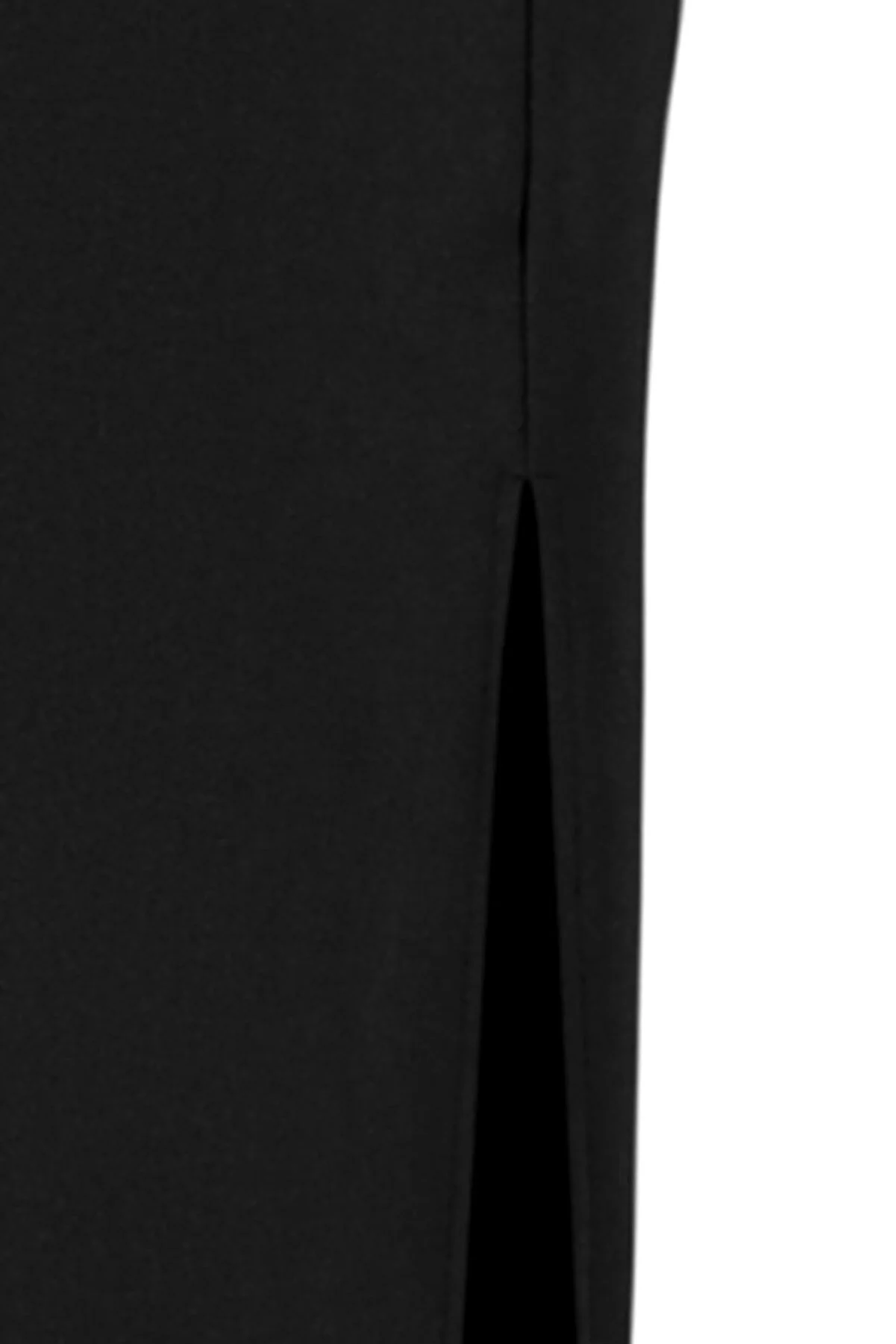 Trendyol Collection  Schwarzer eleganter Maxirock aus Crêpe mit Schlitz und hoher Taille aus Stretch-Strick TWOSS23ET00351