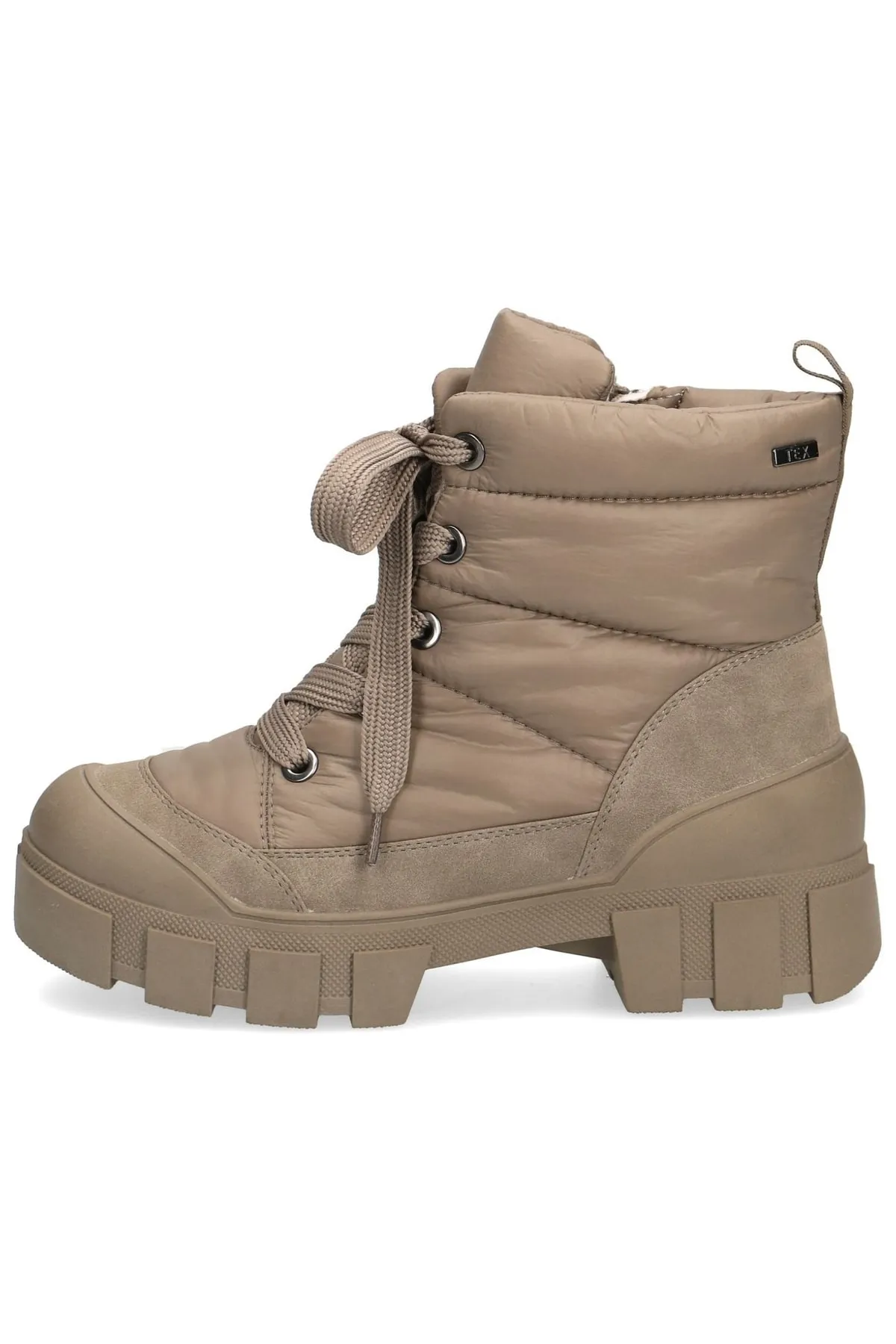 Caprice  Stiefelette - Beige - Blockabsatz