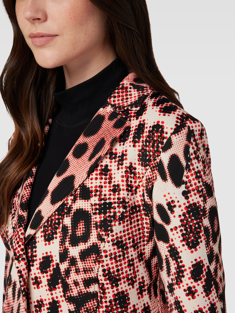 Blazer mit Allover-Muster in rot