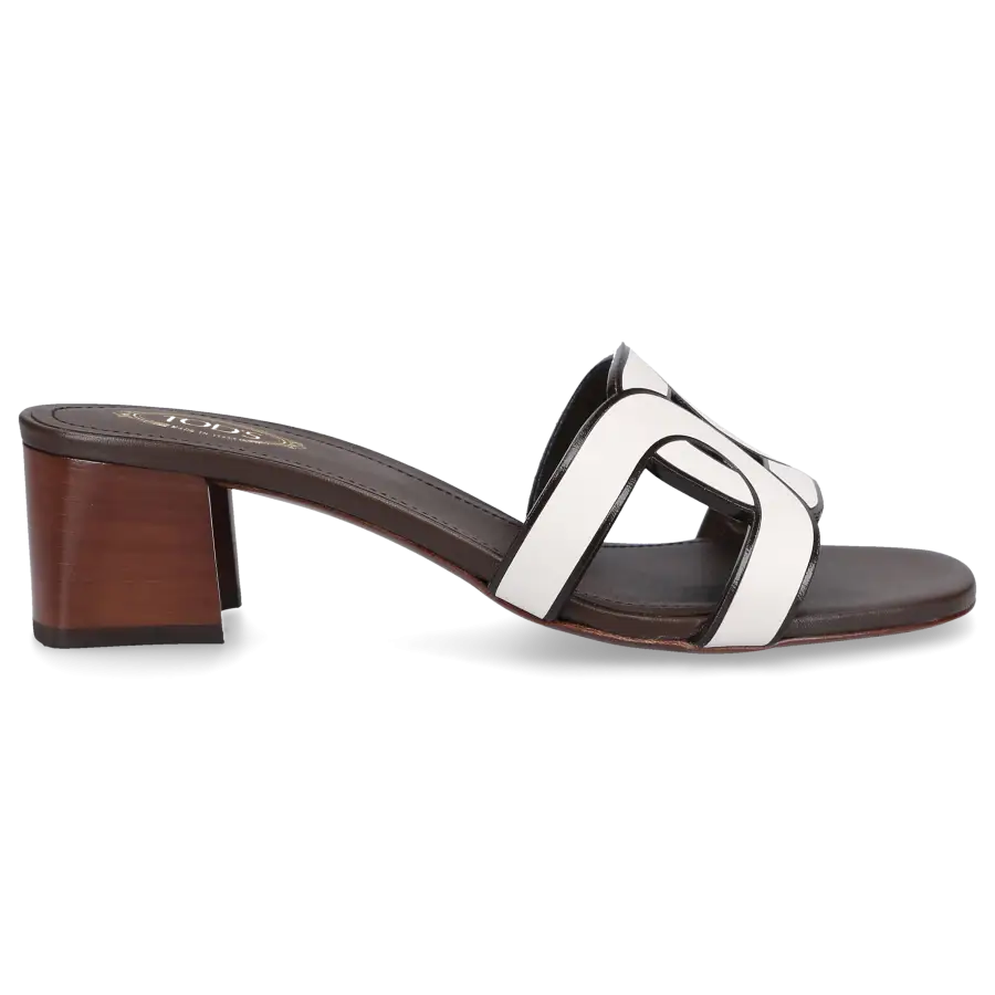 Tod's - Pantoletten KATE Veloursleder - weiß