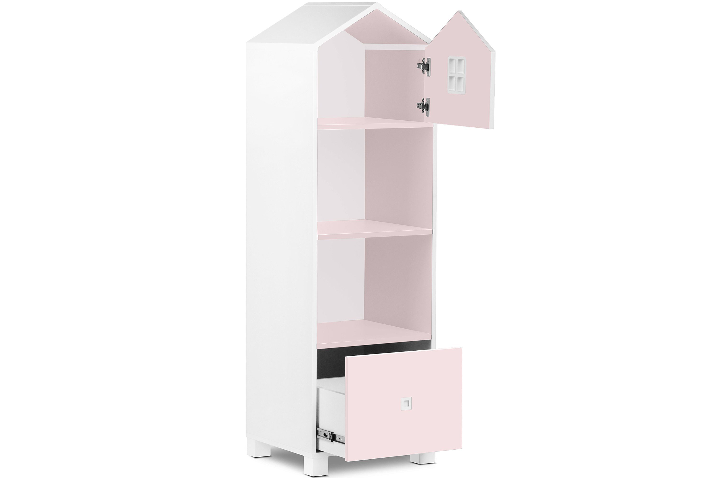 Konsimo Babyzimmer-Komplettset MIRUM Kinderzimmer-Möbelset Komplett-Kinderzimmer, Kommode, Kleiderschrank, Bücherregal